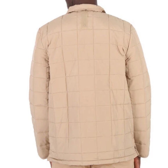 Rains Liner Shirt Jacket Size XL Quilted Waterproof Shacket Sand - Picture 2 of 8